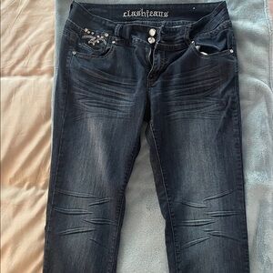 Clash Jeans with Gold Accents